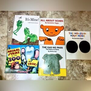 5x NWOT & GUC Kids Picture Books/Leo Leonni, Japanese My Body Science Hardcover